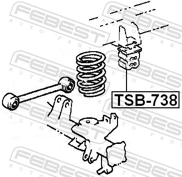 TSB738 Febest Odbój amortyzatora tylnego