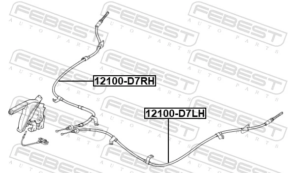 12100D7RH Febest