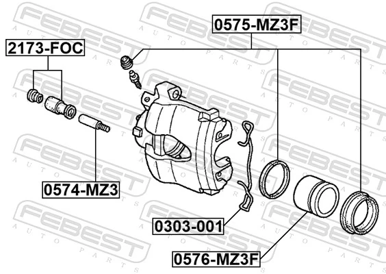 0542535 General Motors Zestaw sprężynek do mocowania klocków tarczowych przednich