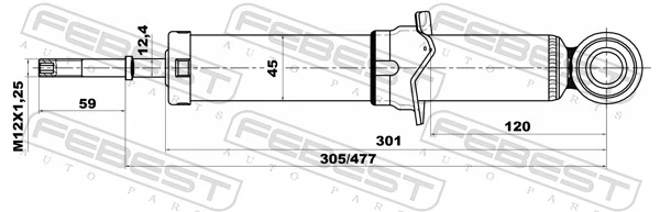 Do koszyka Amortyzator tylny Geely Emgrand EC7 