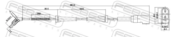 Do koszyka Czujnik ABS przedni Ford Connect  TC7