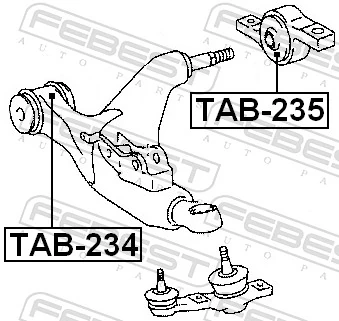 Silentblock przedniego wahacza dolnego do Lexus GS  S19