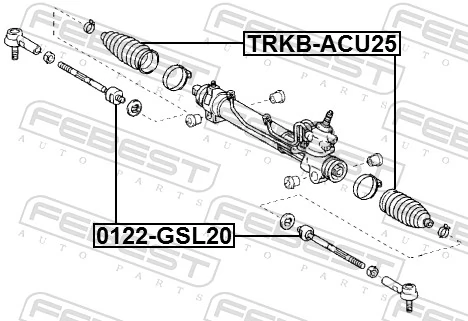Drążek kierowniczy do Toyota Sienna  L2