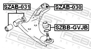 4520165J00BIG BBC Silentblock przedniego wahacza dolnego