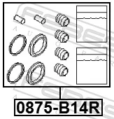 Do koszyka Zestaw naprawczy zacisku hamulcowego tylnego Subaru Tribeca B9 