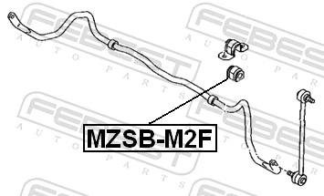 MZSBM2F Febest Tuleja stabilizatora przedniego