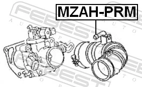 Króciec powietrza, przepływomierz do Mazda 323 F VI BJ