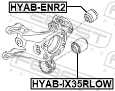 43004 Lemforder Silentblock czopu tylnego