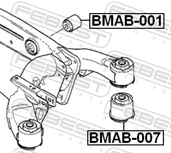  Silentblock tylnej belki BMW X5 