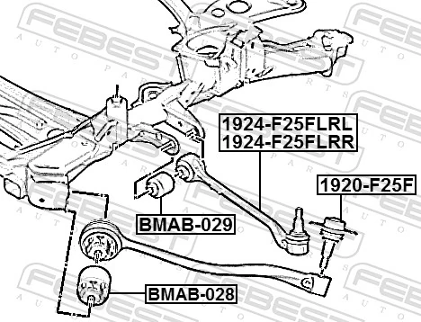  Sworzeń wahacza dolny BMW X3 