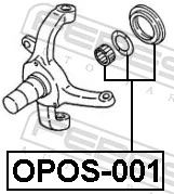 OPOS001 Febest Uszczelniacz piasty przedniej