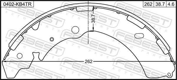 Klocki hamulcowe tylne bębnowe Isuzu 97947802 cena, od 45,67 USD