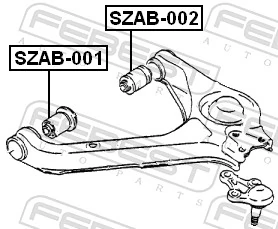 Silentblock przedniego wahacza dolnego Suzuki Vitara SUV (ETJA) (1988 - 1998) cena, od 11,05 USD