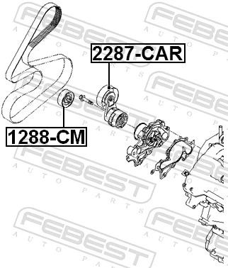 Rolka napinacza paska napędowego do Honda Accord VI CG