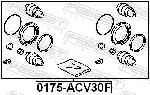 0175ACV30F Febest Zestaw naprawczy zacisku hamulcowego przedniego
