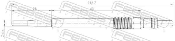 Do koszyka 30725678 Volvo Świeca żarowa