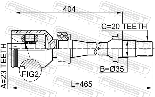 4303005050 Toyota Przegub homokinetyczny wewnętrzny przedni prawy