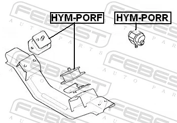 Poduszka (podpora skrzyni biegów) do Hyundai H100  P