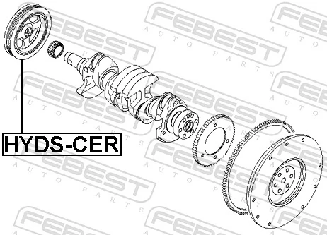 Do koszyka Koło pasowe wału korbowego KIA Optima IV JF