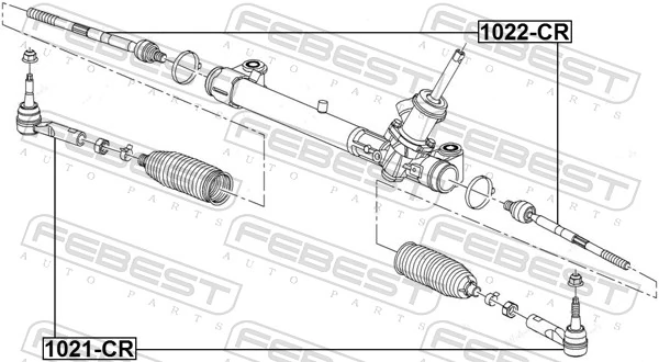 Do koszyka 13278359 Hyundai/Kia Końcówka drążka kierowniczego zewnętrzna