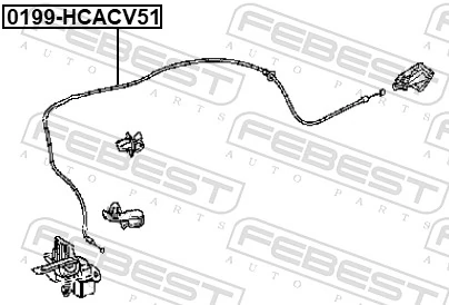 Linka otwierania maski do Toyota Camry VII V50