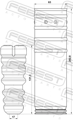 Odbój amortyzatora tylnego + osłona Opel Corsa E hatchback (X15) (2014 - 2026) cena, od 29,88 USD