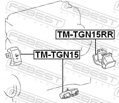 Poduszka (podpora) silnika lewa Toyota FORTUNER SUV (N5, N6) (2005 - 2012) cena, od 22,45 USD
