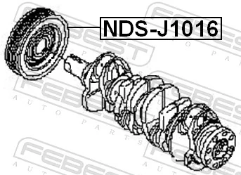 Koło pasowe wału korbowego do Nissan Qashqai I J10