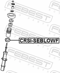 CRSISEBLOWF Febest Podkładka (pierścień gumowy) sprężyny tylnej dolny
