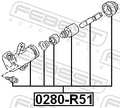 Do koszyka Cylinder roboczy sprzęgła Nissan Pathfinder  R51M