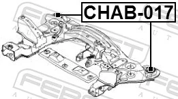 Silentblock tylnej belki do Chevrolet Lacetti  J200