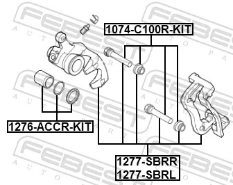 Zacisk hamulcowy tylny lewy do Hyundai SOLARIS I SBR11