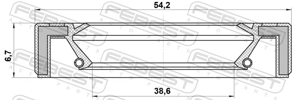 7703087209 Nissan/Infiniti Uszczelniacz półosi lewej mostu przedniego