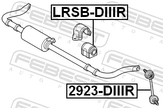 Do koszyka Łącznik stabilizatora tylnego Land Rover Discovery III LR3