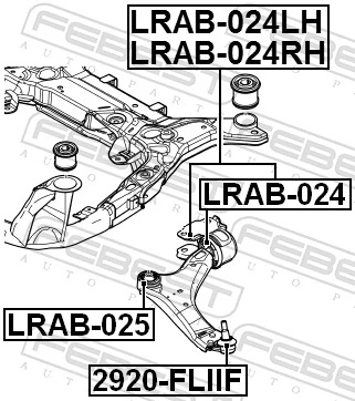 Sworzeń wahacza dolny Peugeot/Citroen LR002625 cena, od 14,75 USD