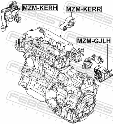 Poduszka (podpora) silnika tylna Mazda CX-5 I SUV (KE, GH) (2011 - 2017) cena, od 41,11 USD
