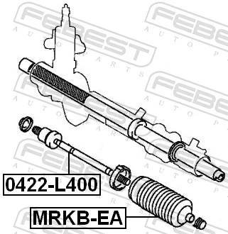 Drążek kierowniczy Mitsubishi MR151971 cena, od 19,53 USD