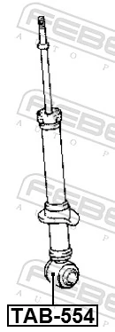 Silentblock amortyzatora tylnego do Toyota Corolla VERSO E12J