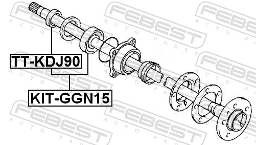 Lożysko piasty tylnej do Toyota FORTUNER  N5, N6