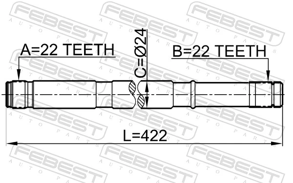 Półoś napędowa przednia lewa do Nissan Almera II N16
