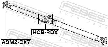 Łożysko podwieszane wału Cardana do Acura RDX  