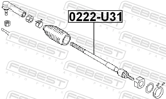 Drążek kierowniczy Nissan Teana sedana (J31) (2003 - 2008) cena, od 15,40 USD