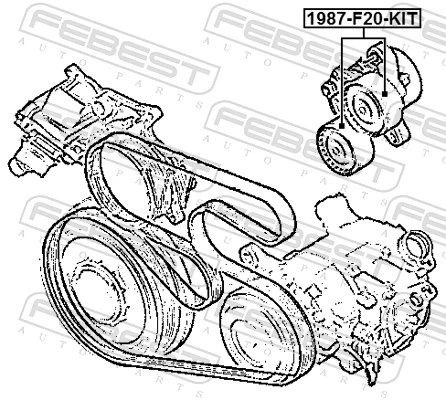 Rolka napinacza paska napędowego do BMW X5  F15, F85