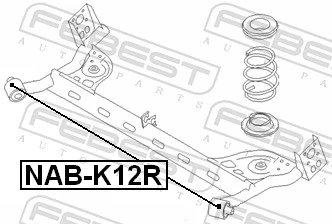 NABK12R Febest Silentblock tylnej belki