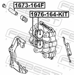 Zestaw naprawczy zacisku hamulcowego tylnego Volvo XC90 SUV (2002 - 2015) cena, od 21,35 USD