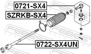 Do koszyka Osłona mechanizmu kierowniczego (maglownicy) Suzuki SX4  GY