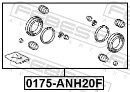 Zestaw naprawczy zacisku hamulcowego przedniego Lexus RX 300/330/350/400H SUV (U3) (2003 - 2008) cena, od 6,82 USD