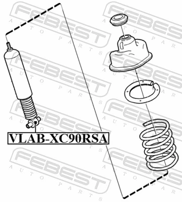 Silentblock amortyzatora tylnego do Volvo XC90  
