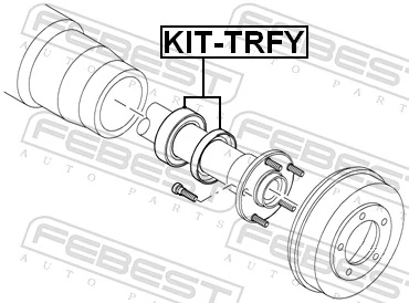 KITTRFY Febest Lożysko piasty tylnej