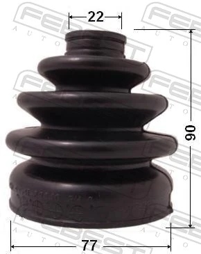 Osłona przegubu homokinetycznego półosi przedniej zewnętrzna Mitsubishi Colt III hatchback (C5A) (1986 - 1992) cena, od 9,14 USD